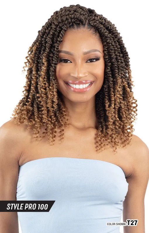 Freetress Style Pro 100 Pre - Looped Crochet Braid - Passion Twist 10" - Braids and Wigs