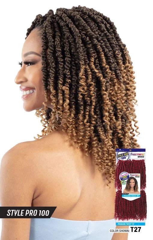 Freetress Style Pro 100 Pre - Looped Crochet Braid - Passion Twist 10" - Braids and Wigs