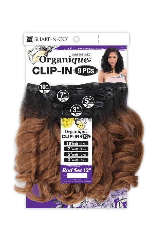 Organique 9pcs Clip-In - Rod Set 12"