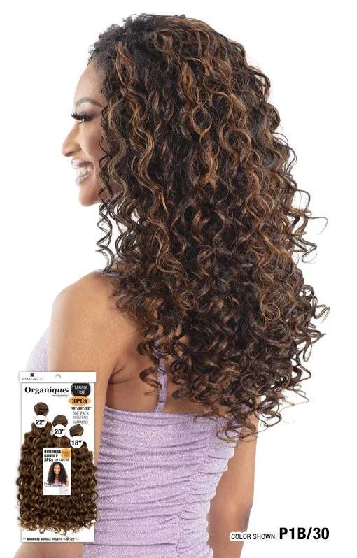 Shake N Go Organique Weave - Burmese Bundle 3 Pcs 18"/20"/22" - Braids and Wigs