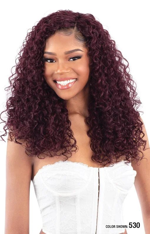 Shake N Go Organique Human Hair Blend Weave - Burmese Curl 18" - Braids and Wigs