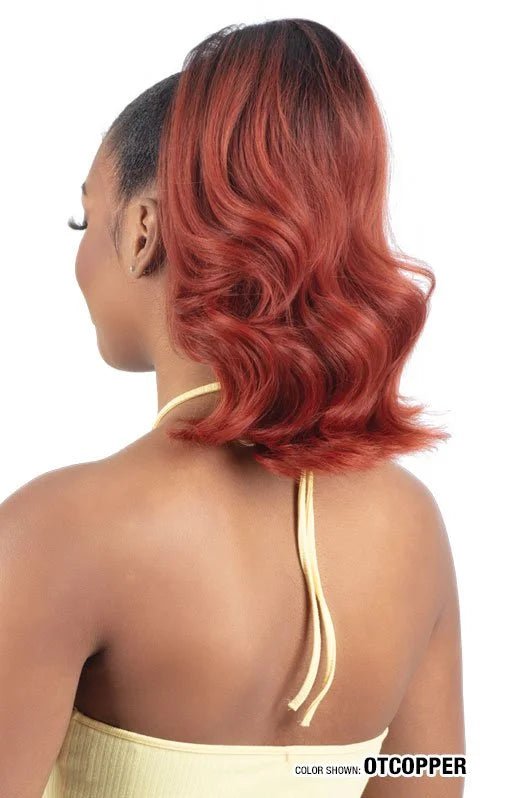 FreeTress Equal Drawstring Ponytail Lite Misty Wave 14" - Braids and Wigs