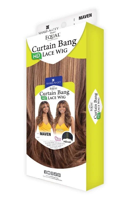 Shake - N - Go Equal Curtain Bang Lace Wig - Maven - Braids and Wigs