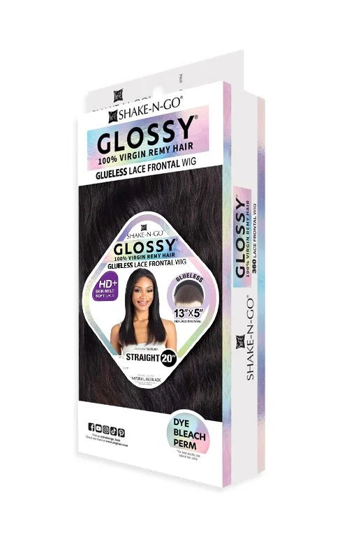 Shake-N-Go Glossy Glueless Frontal – Straight 20"