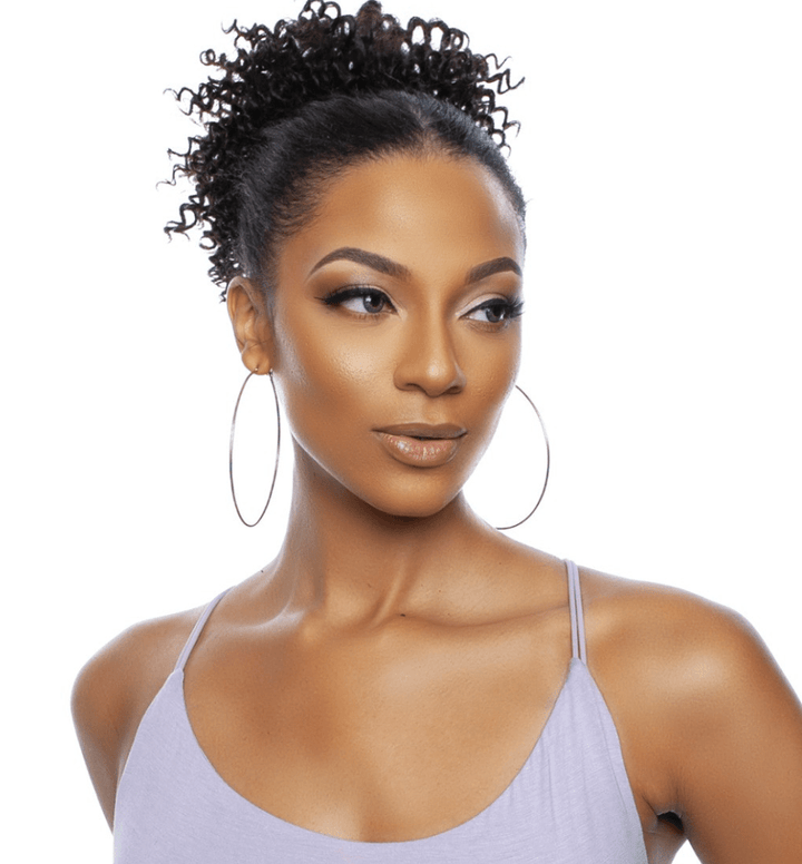 Mane Concept Pristine Queen Human Hair Drawstring - Pqwnt02 Coil Curl - Braids and Wigs