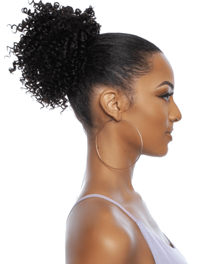 Mane Concept Pristine Queen Human Hair Drawstring - Pqwnt02 Coil Curl - Braids and Wigs