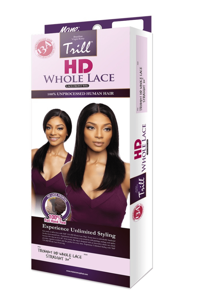 Mane Concept 13A HD Whole Lace Straight 20" - Troh401 - Braids and Wigs