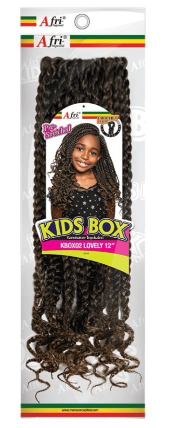 Mane Concept Afri - Naptural Kids Box Lovely Crochet Braid 12" Kbox02 - Braids and Wigs