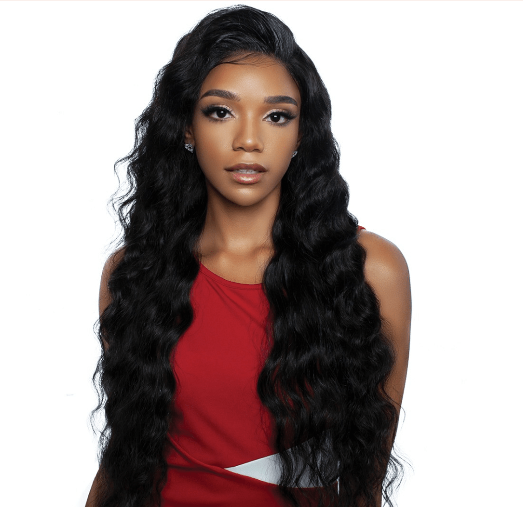 Mane Concept 100% Human Hair Trill 13x4 HD Lace Wig - Ripple Deep 32" - Braids and Wigs