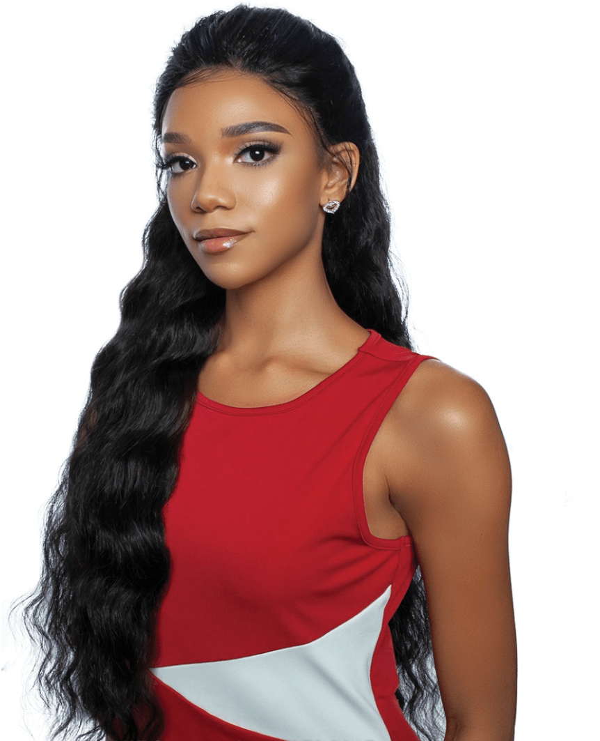 Mane Concept 100% Human Hair Trill 13x4 HD Lace Wig - Ripple Deep 32" - Braids and Wigs