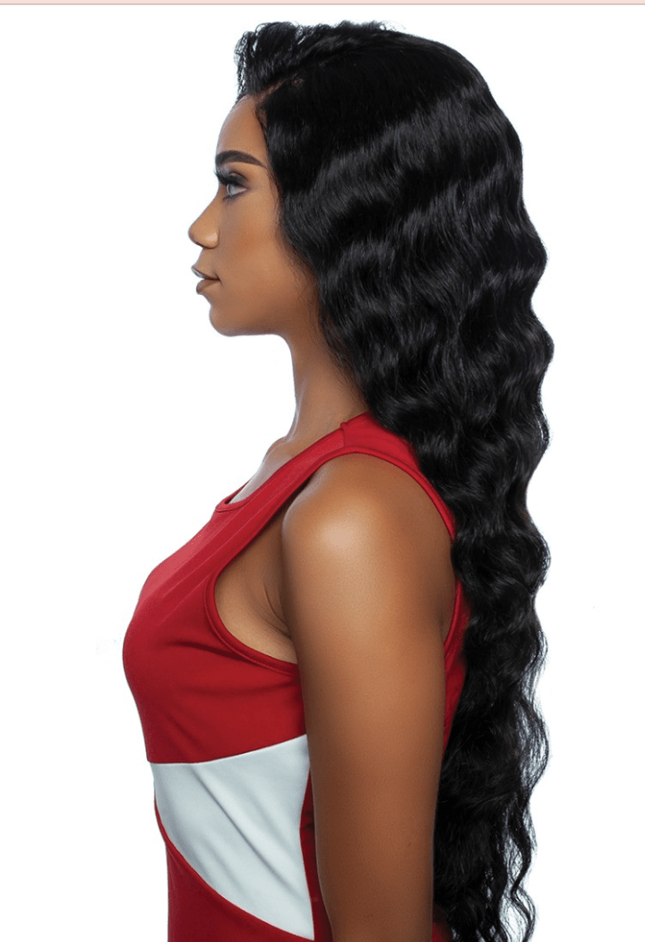 Mane Concept 100% Human Hair Trill 13x4 HD Lace Wig - Ripple Deep 32" - Braids and Wigs