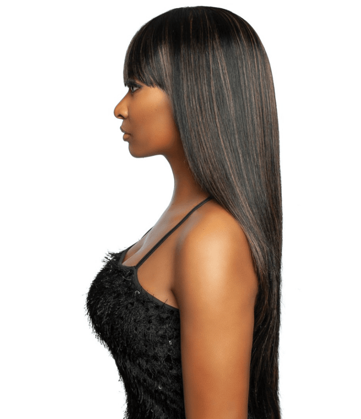 Mane Concept Trill 100% 11A Unprocessed Human Hair - Straight Full Bang 28" - Braids and Wigs