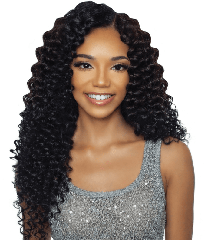 Mane Concept Human Hair Feather Micro Crochet Braids - Deep Wave 18" - Braids and Wigs
