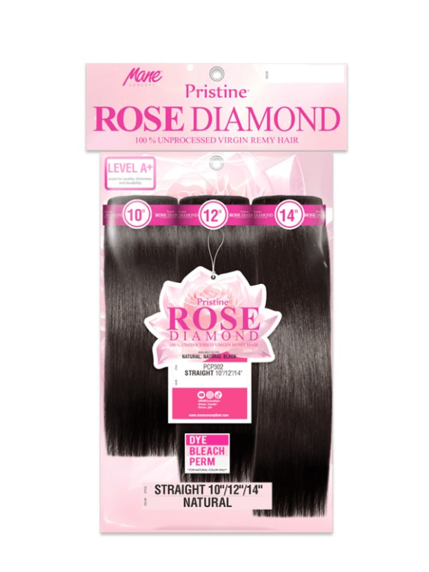 Mane Concept Pristine Rose Diamond 100% Unprocessed Virgin Remy Hair - PRD302 Straight - Braids and Wigs