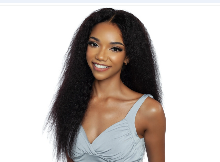 Mane Concept Human Hair Feather Micro Crotchet Kinky Straight 18‘’