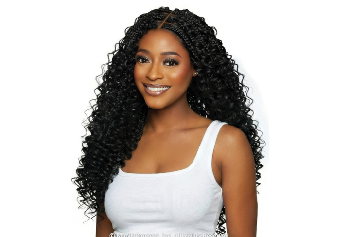 Mane Concept Micro Crotchet Human Hair StyleMix Feather Deep Wave 18‘’
