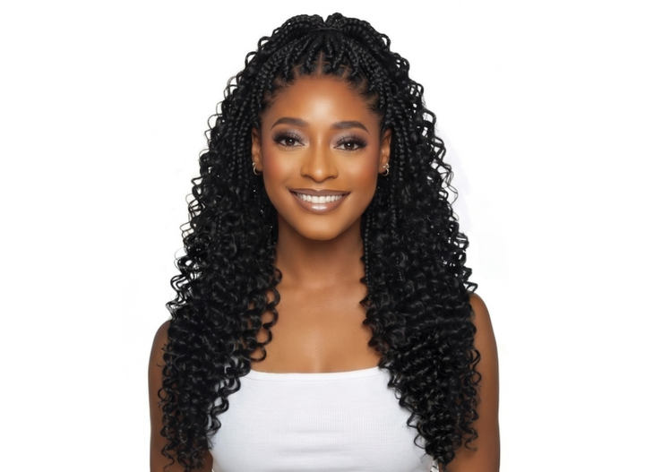 Mane Concept Micro Crotchet Human Hair StyleMix Feather Deep Wave 18‘’