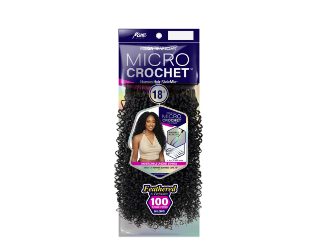 Mane Concept Micro crotchet Human Hair StyleMix Feather Burmese Curl 18‘’