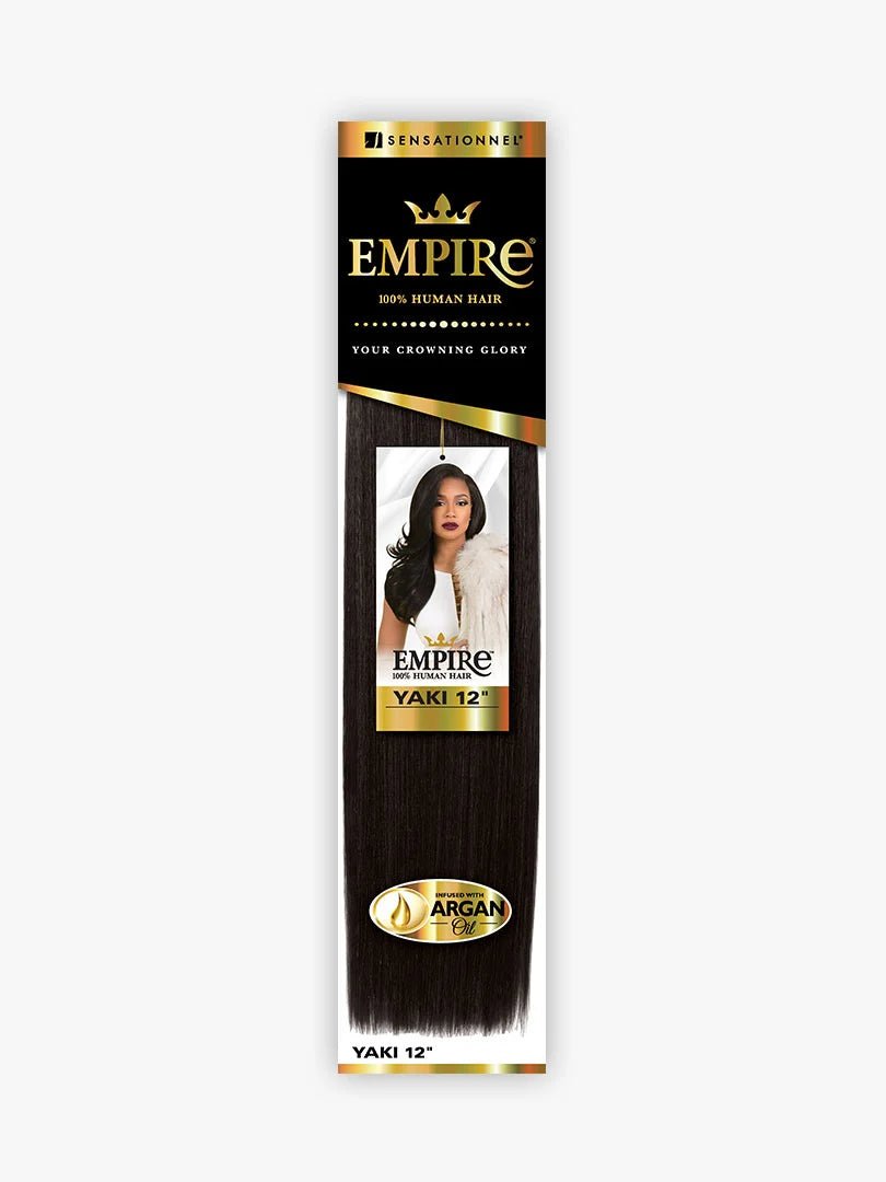 Sensationnel 100% Human Hair Empire Wig - Yaki 12" - Braids and Wigs