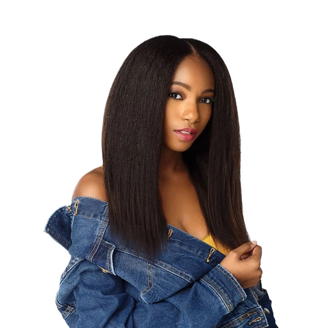 Sensationnel Curls Kinks N Co Human Hair Textured Clip - Ins - 1c Clique 14" [Natural] - Braids and Wigs