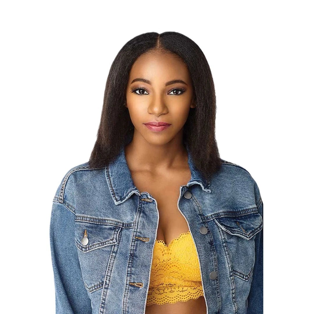 Sensationnel Curls Kinks N Co Human Hair Textured Clip - Ins - 1c Clique 14" [Natural] - Braids and Wigs
