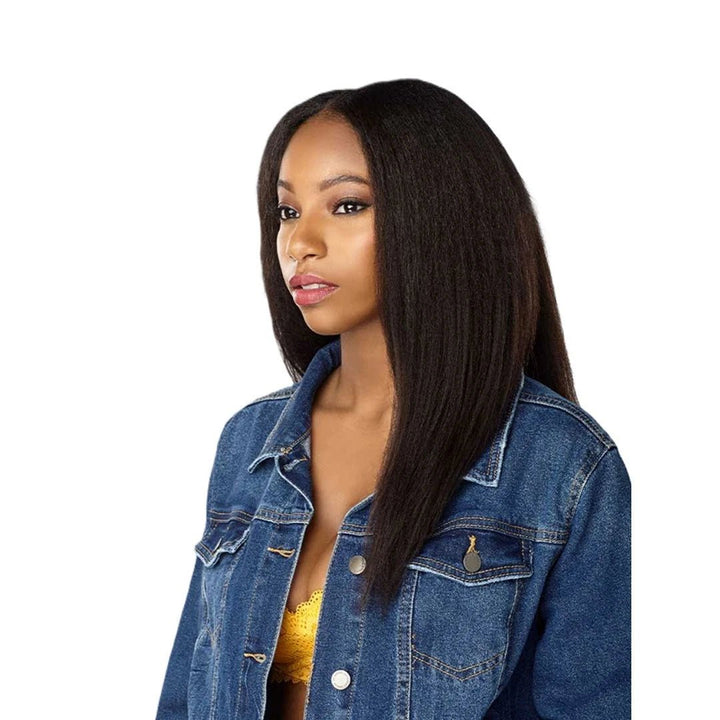 Sensationnel Curls Kinks N Co Human Hair Textured Clip - Ins - 1c Clique 14" [Natural] - Braids and Wigs