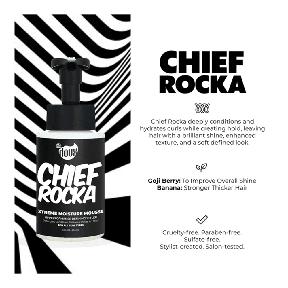 The Doux Chief Rocka Xtreme Hold Mousse (8Oz) - Braids and Wigs