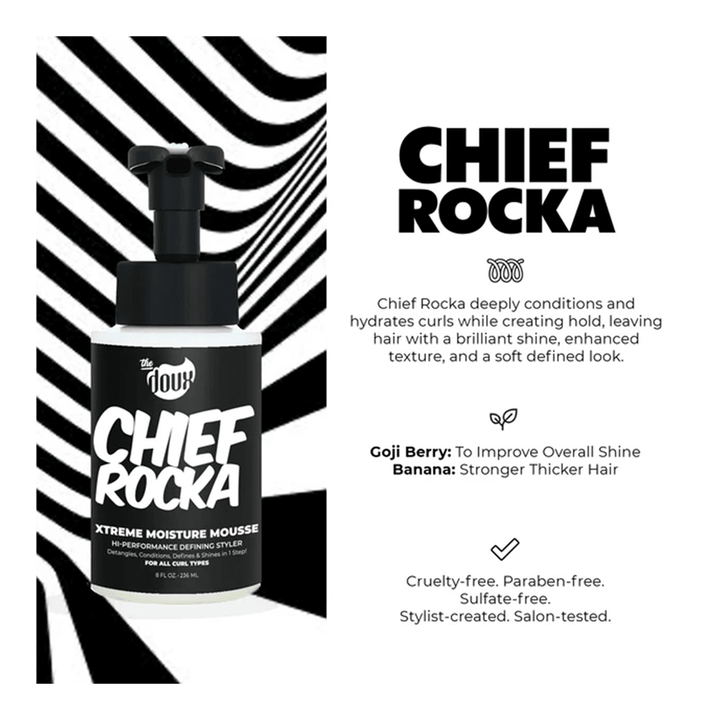 The Doux Chief Rocka Xtreme Hold Mousse (8Oz) - Braids and Wigs