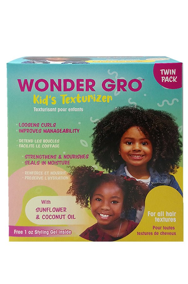 Wonder Gro Kid'S Texturizer With Sunflower & Coconut Oil (Twin Pack) - Braids and Wigs