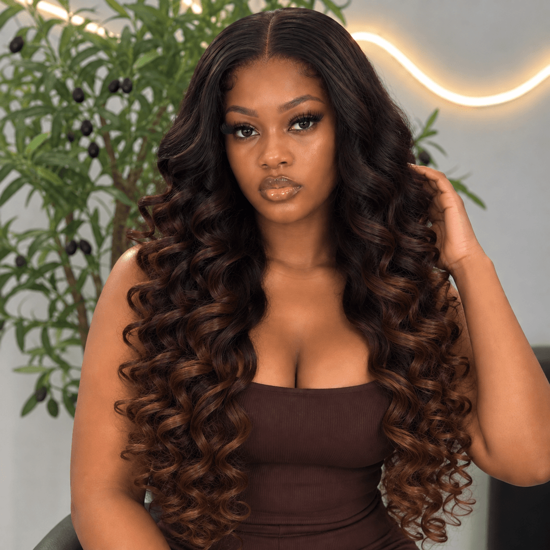 Luxury 2X6 Human Hair Wig – 28" Bouncy Curly - Braids and Wigs
