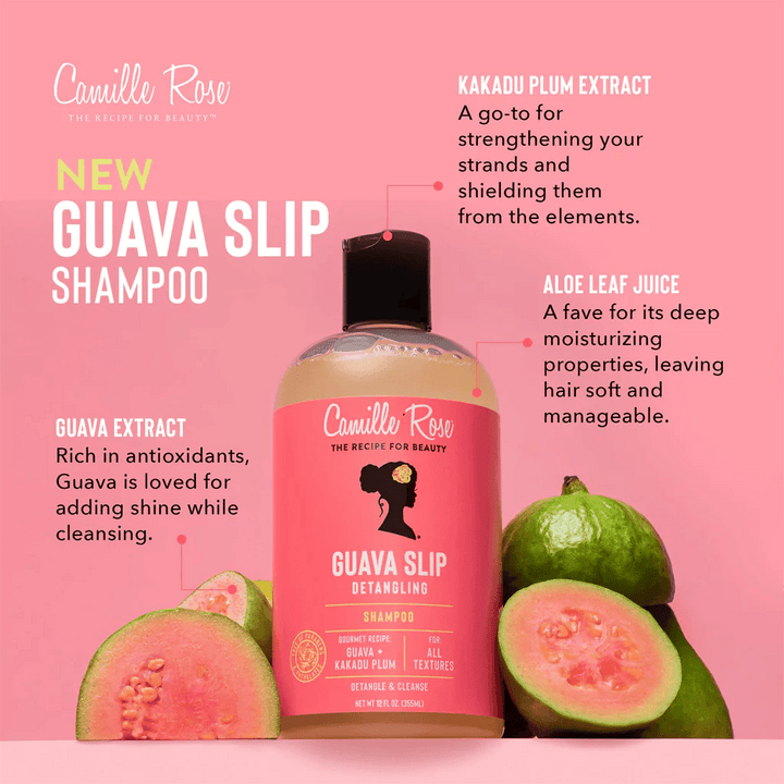 Camille Rose Guava Slip Detangling Shampoo (12 Oz) - Braids and Wigs