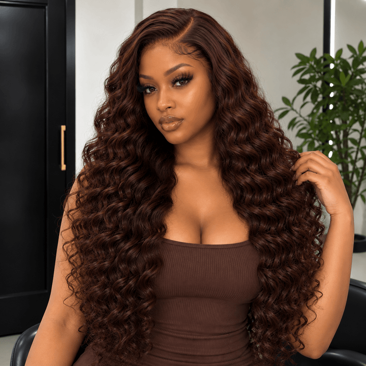 Luxury Human Hair Wig Raw 5x5 Hair 28" Curly - Braids and Wigs