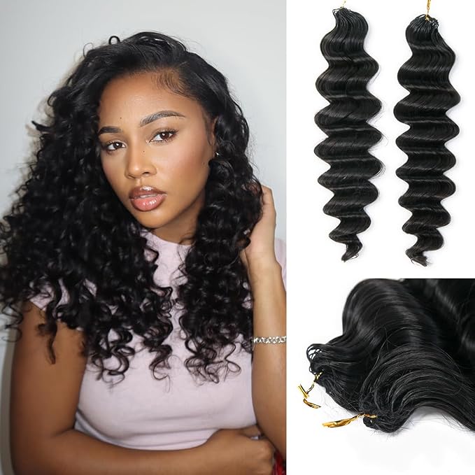 Prestige Miracle Knots Crochet Braids 18" Deep Wave - Braids and Wigs