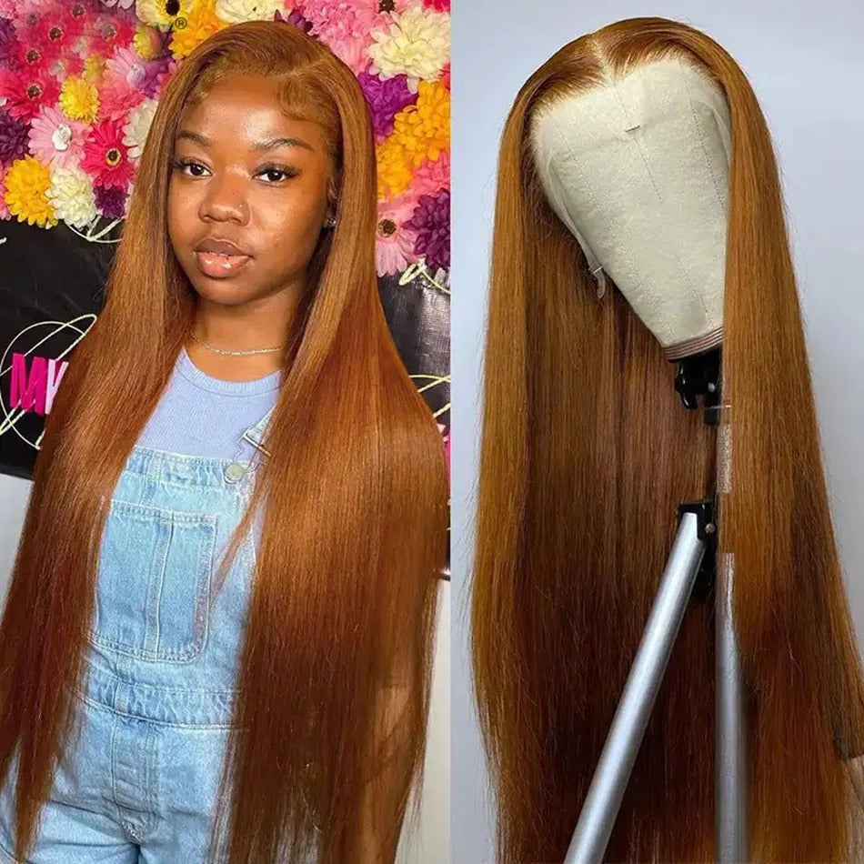 13x6 Brazilian Straight Lace Front Human Hair Wig