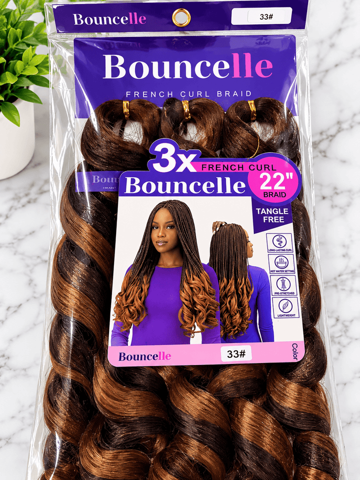 Bouncelle Synthetic Braids – 3X French Curls 22″ - Braids and Wigs