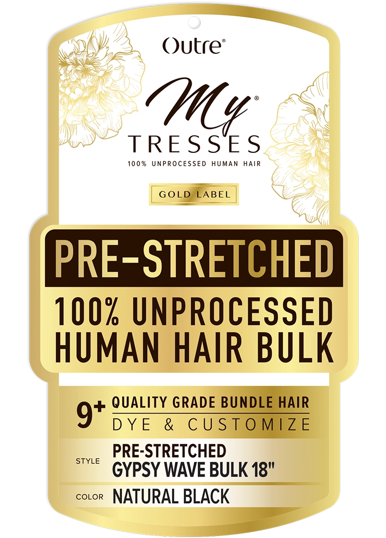 Outre My Tresses - Gold Label - 100% Human hair - Pre-stretched Gypsy Wave Bulk 18"