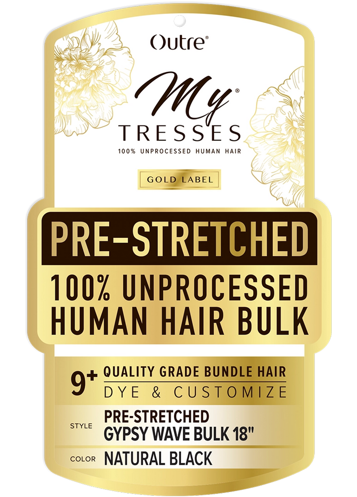 Outre My Tresses - Gold Label - 100% Human hair - Pre-stretched Gypsy Wave Bulk 18"