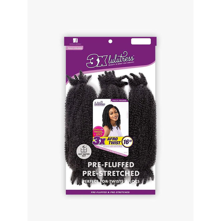 Sensationnel Lulutress Synthetic Crochet Braids - 3X Afro Twist 16"