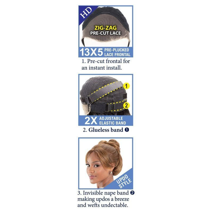 Shake N Go Freetress Masterclass Frontal Wig - Royal - Braids and Wigs