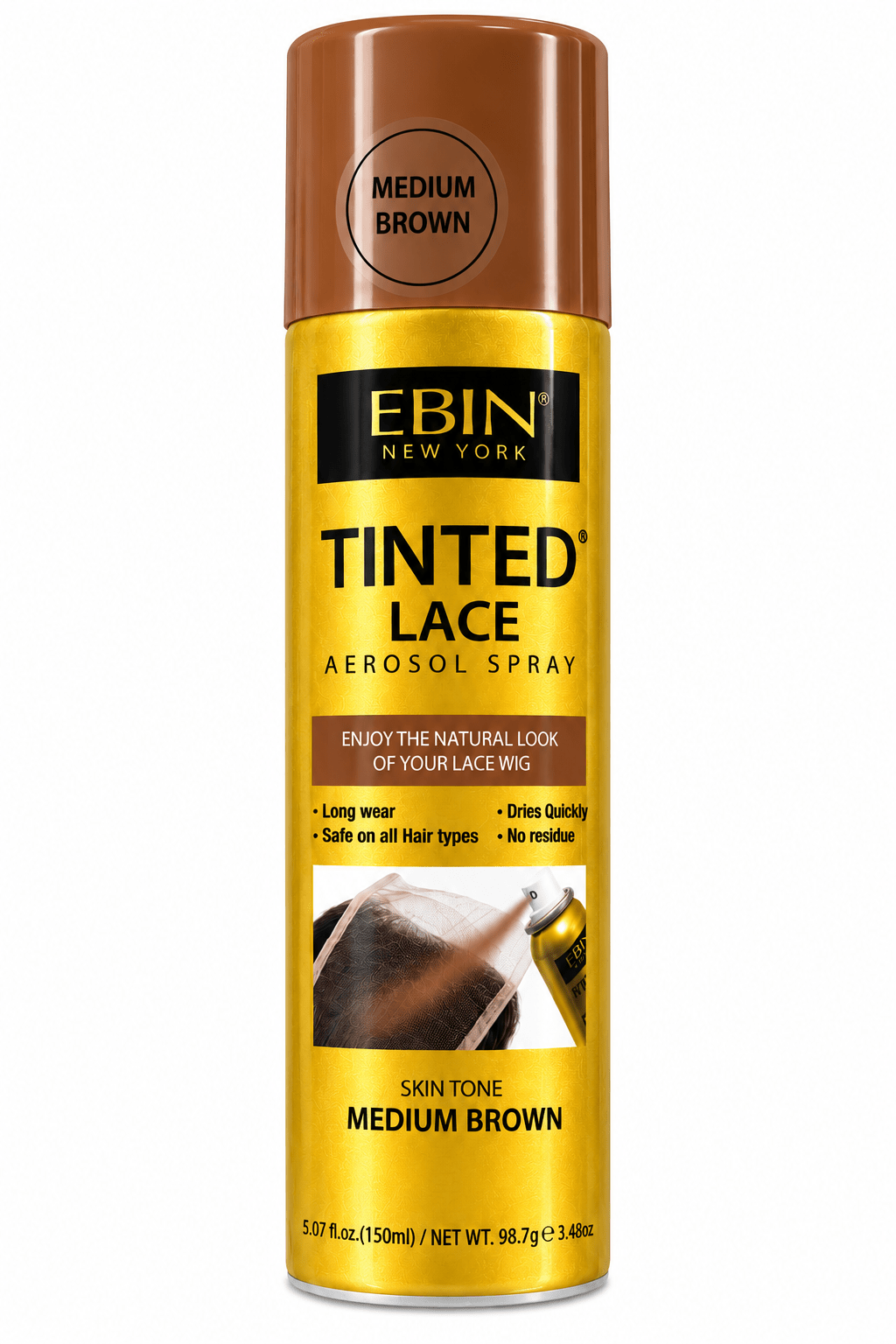 Ebin Tinted Lace Spray (3.48oz) - Braids and Wigs