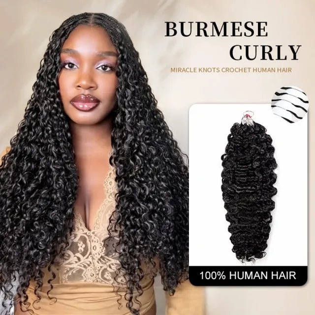 Prestige Miracle Knots Crochet Braids 18" Burmese Curly - Braids and Wigs