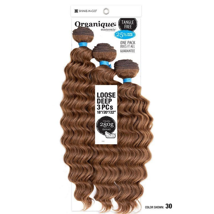 Shake N Go Organique Loose Deep 3Pcs (18"/20"/22") - Braids and Wigs