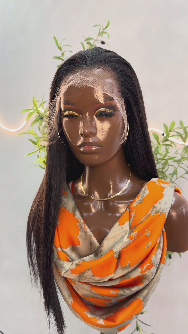 Luxury Human Hair Wig HD 13x4 20" - Bone Straight