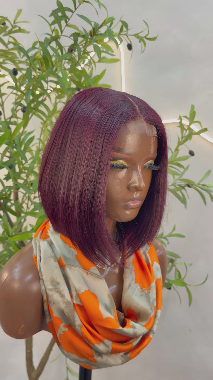 Luxury Human Hair Wig 2X6 10" - Bone Straight