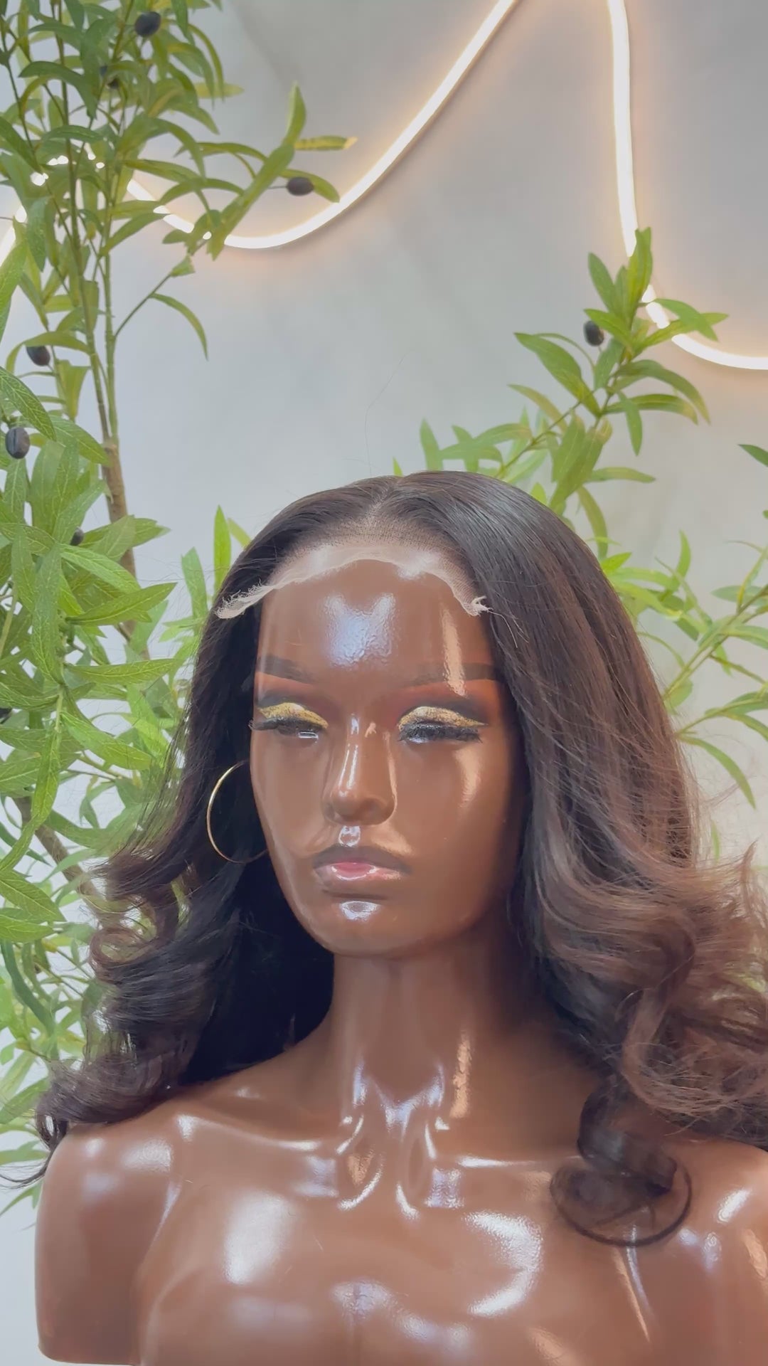 Luxury Human Hair Wig HD 5x5 14" - Bouncy Curly