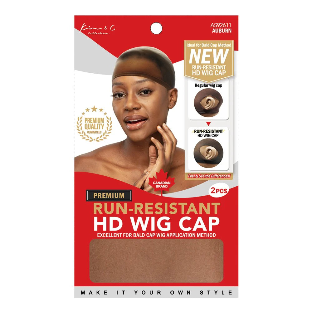 Kim & C Premium Run-Resistant HD Wig Cap (2pcs)
