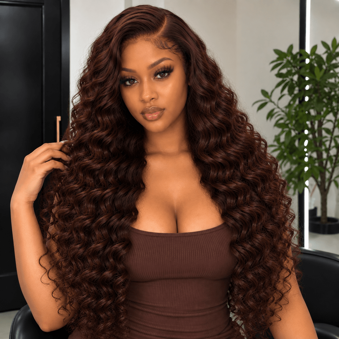Luxury Human Hair Wig Raw 5x5 Hair 28" Curly - Braids and Wigs