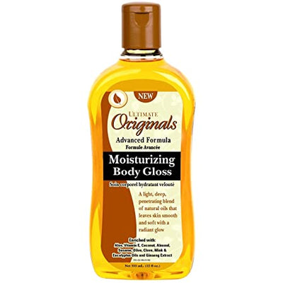 Ultimate Originals by Africa's Best MOISTURIZING BODY GLOSS 12oz -wigs
