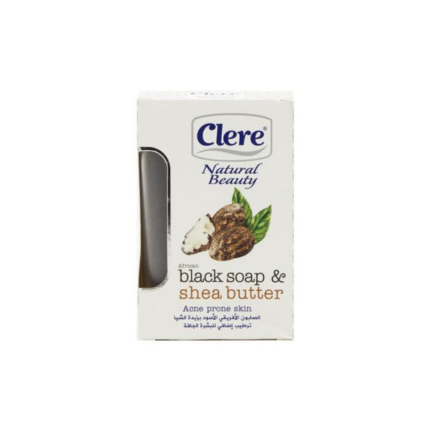 CLERE AFRICAN BLACK SOAP & SHEA BUTTER 2.5 OZ -wigs