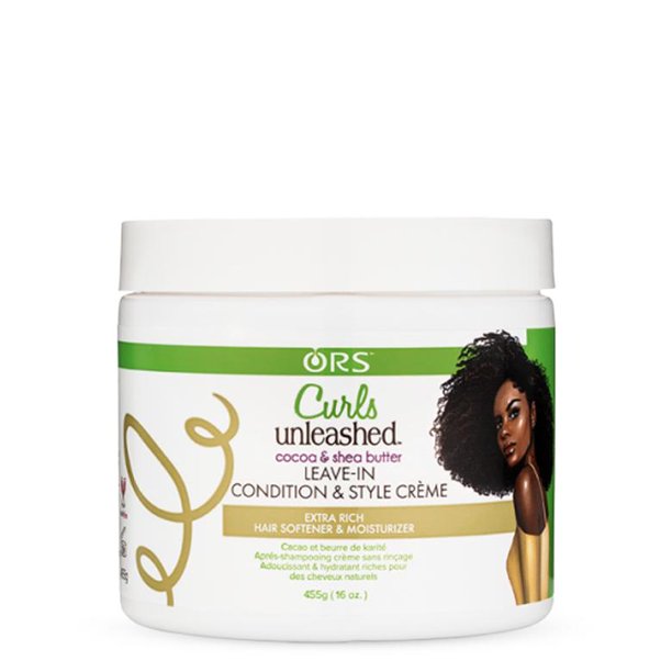 ORS CURLS UNLEASHED COCOA & SHEA BUTTER LEAVE-IN CONDITION & STYLE CREME -wigs